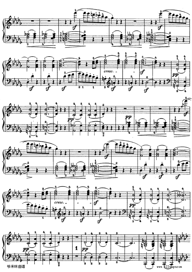 F大调第六钢琴奏鸣曲-Op.10—2-贝多芬(钢琴谱)9