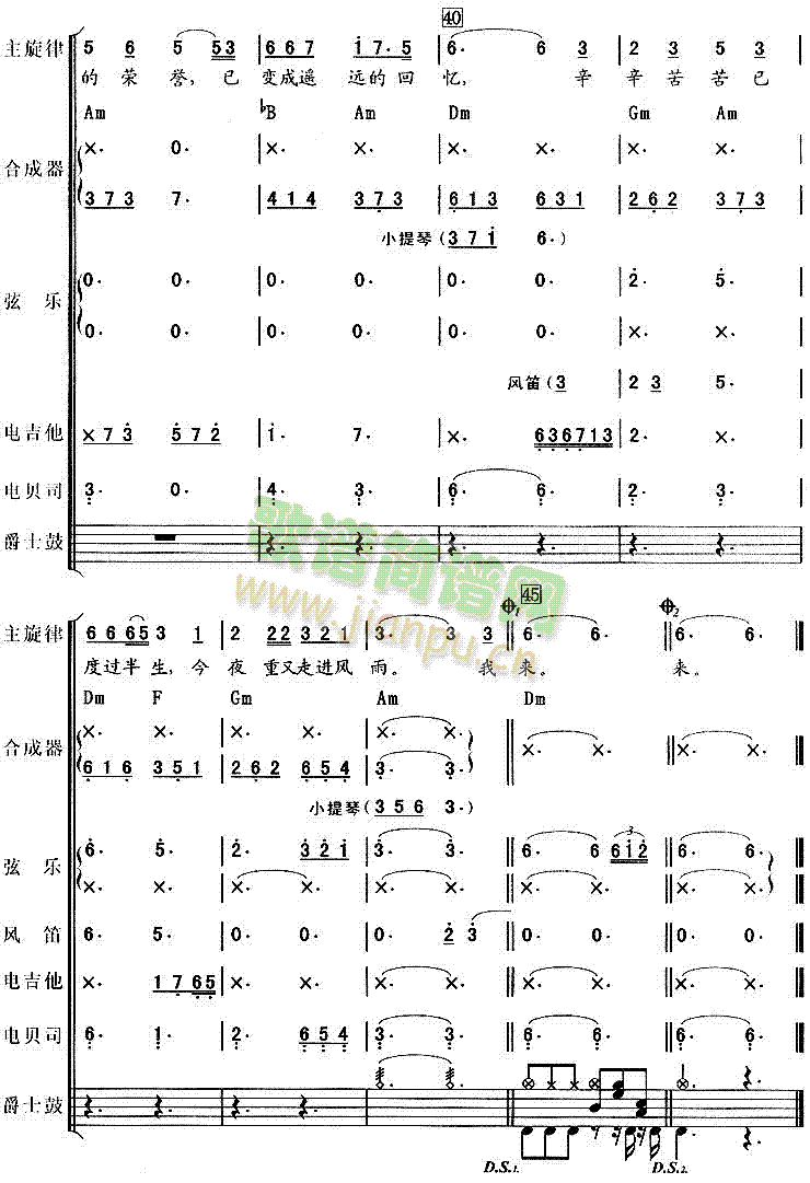 刘欢-从头再来(其他乐谱)5