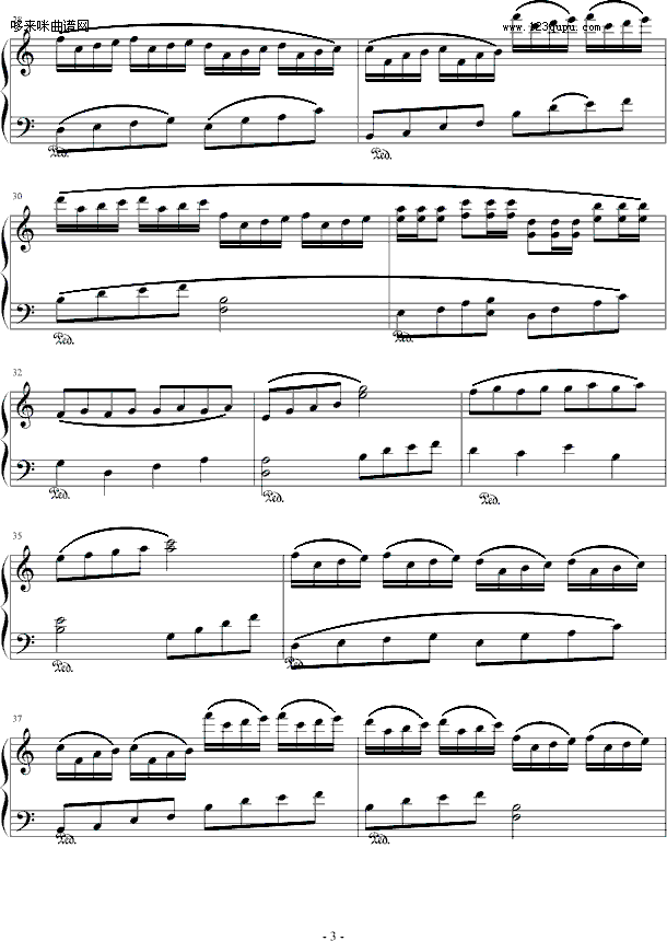 回首-jc52yi14(钢琴谱)3