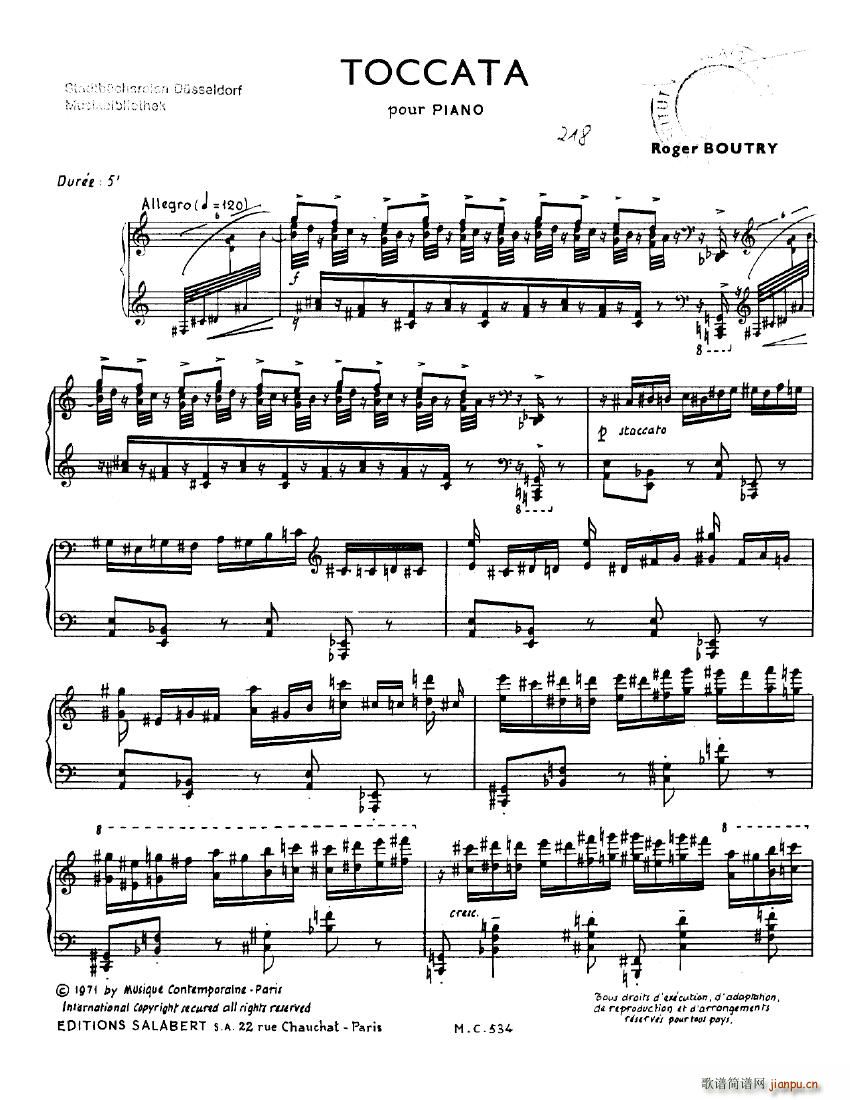 Boutry Toccata Toccata(十字及以上)1