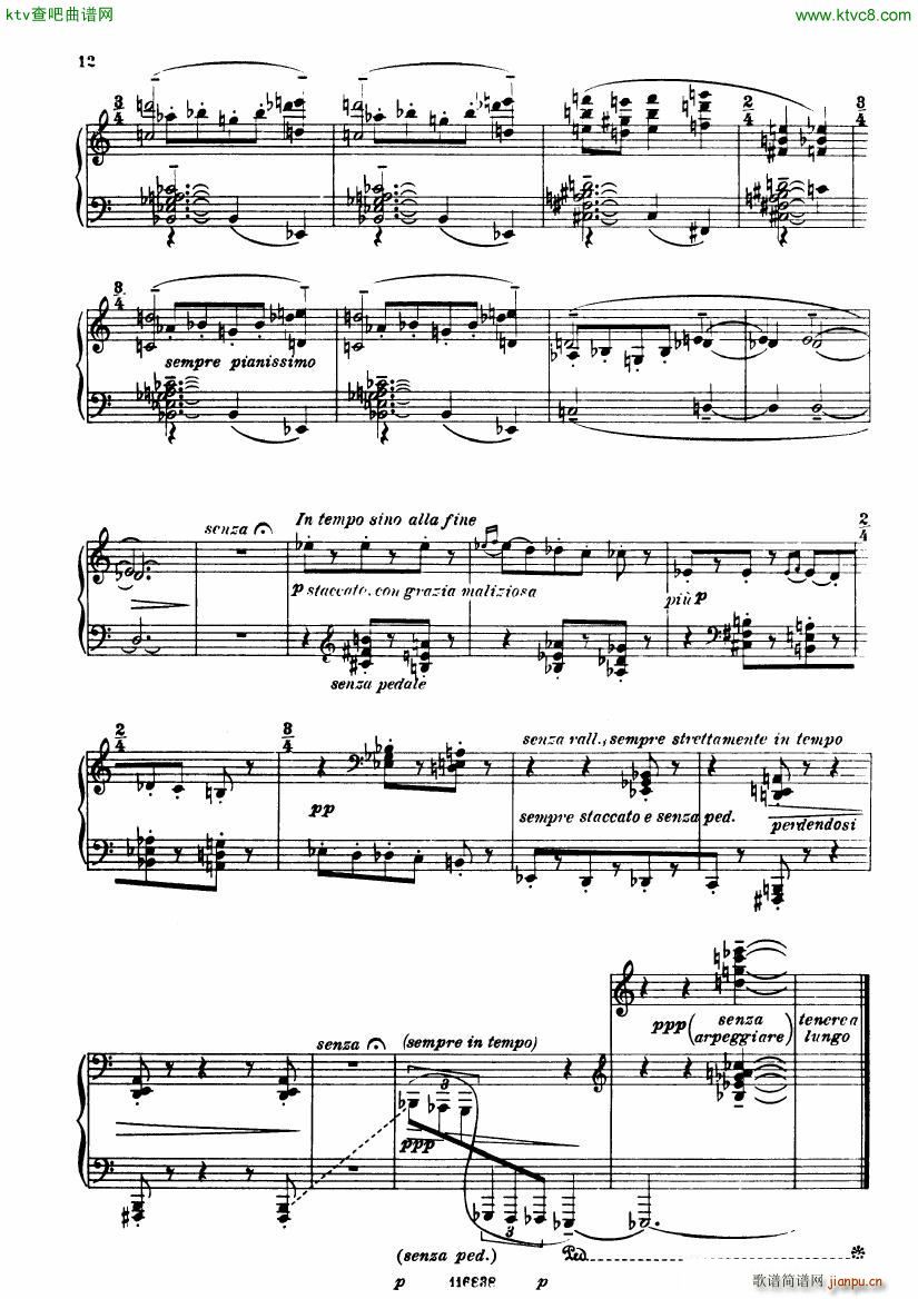 Casella Sonatina piano(钢琴谱)12