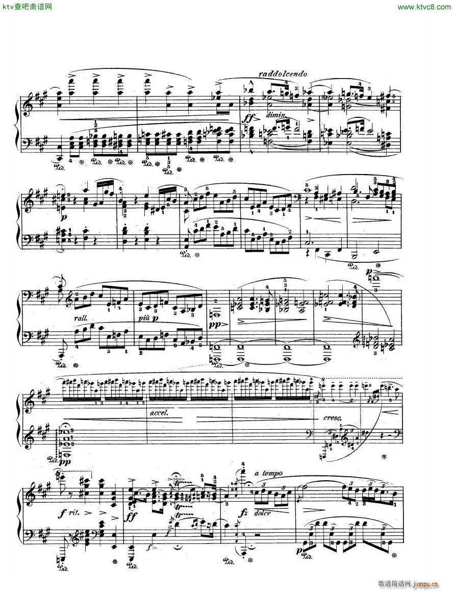 Chopin Allegro de Concerto Op 46(钢琴谱)7