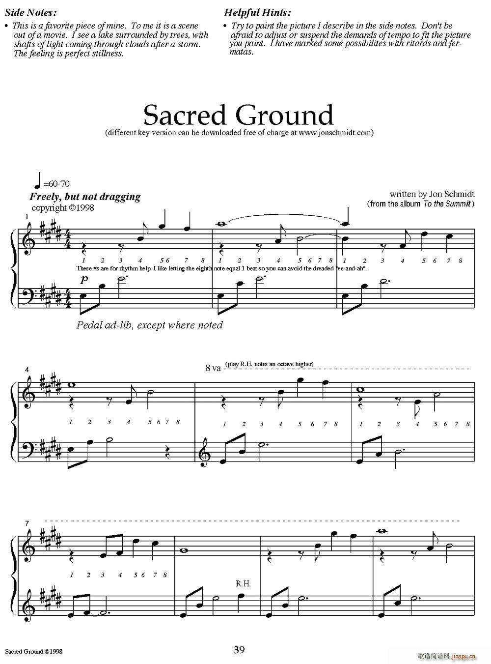 Sacred Ground(钢琴谱)1