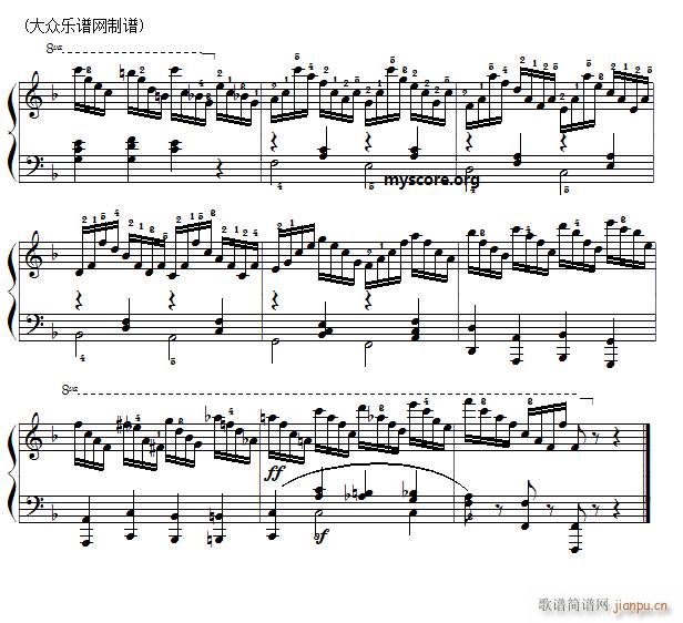 车尔尼 钢琴快速练习曲 Czerny 299 第19首 及练习提示(钢琴谱)3