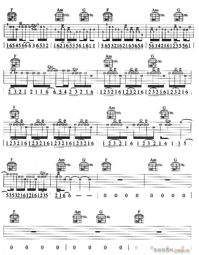 stainway  to  heaven(吉他谱)5