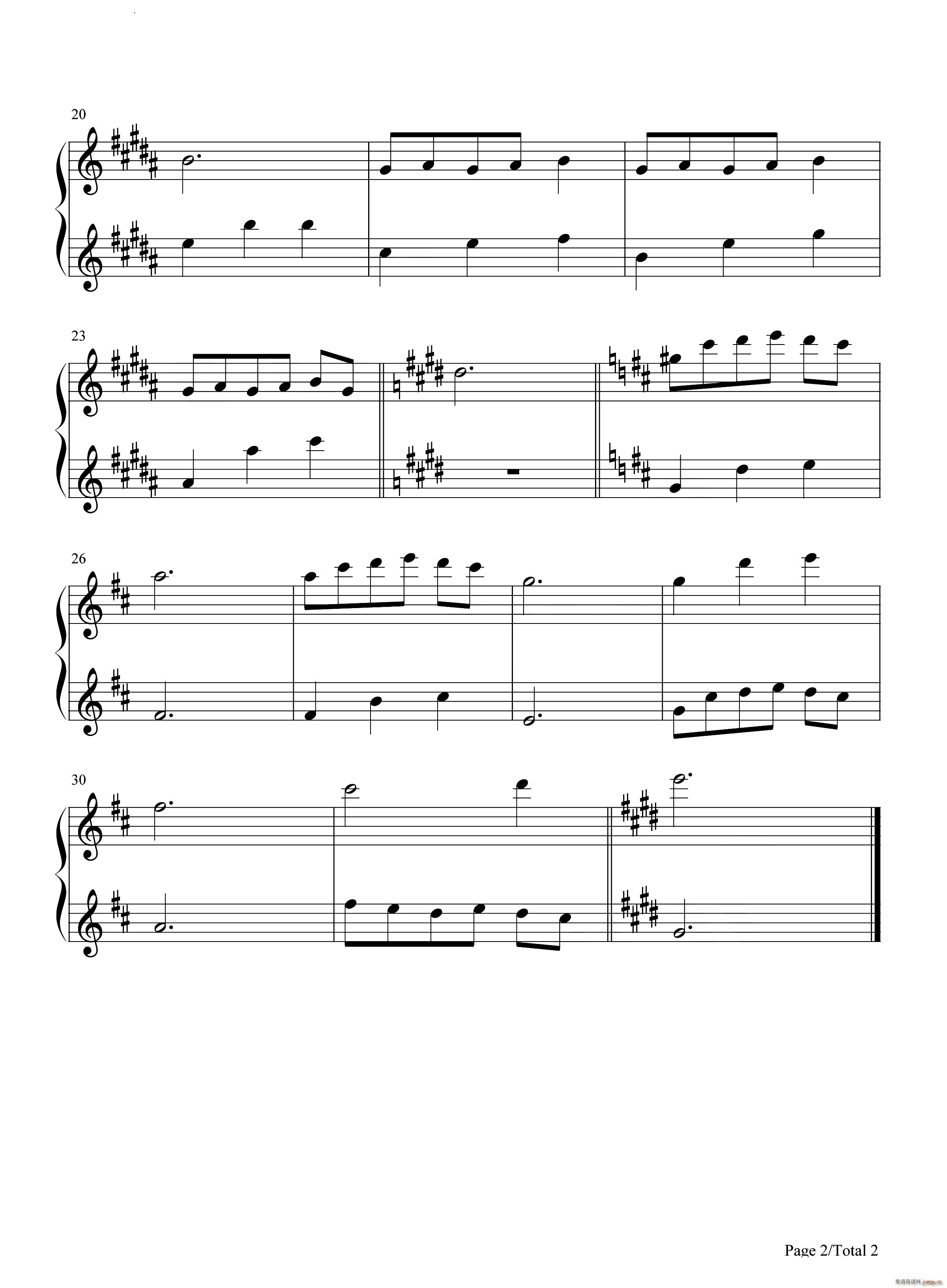 Mia and Sebastians Theme 米娅与塞巴斯蒂安的主题曲爱乐之城OST(钢琴谱)3