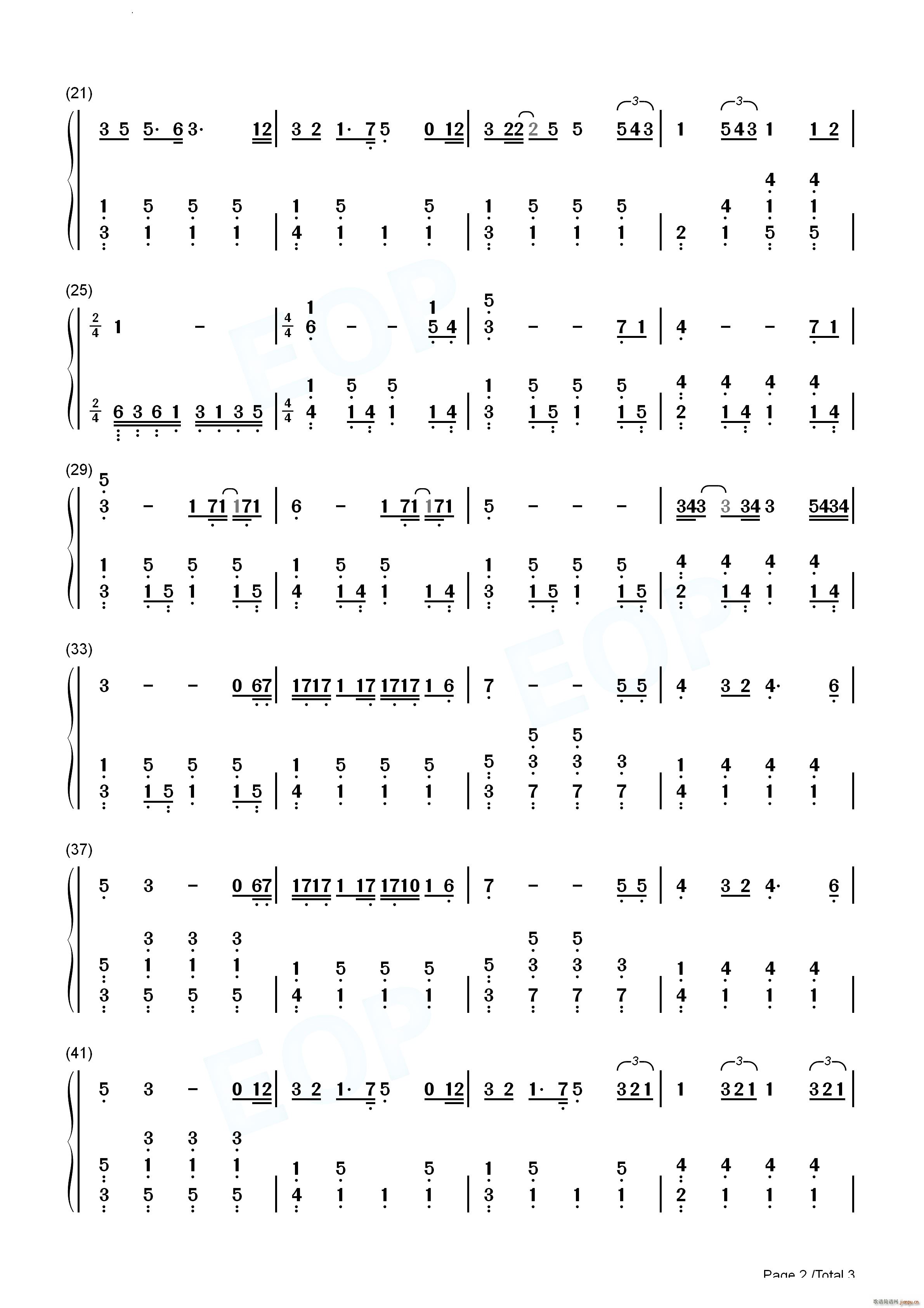 4 o Clock(钢琴谱)7