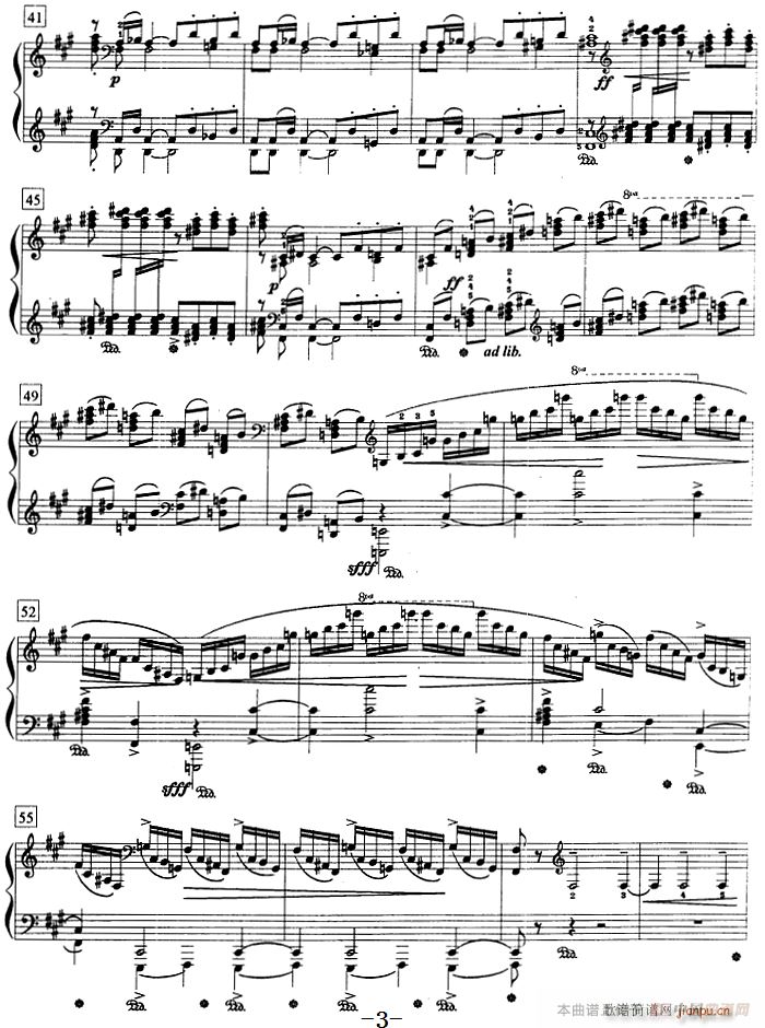 钢琴教程第八级 中外乐曲 小丑 Op 3 No 4(钢琴谱)3