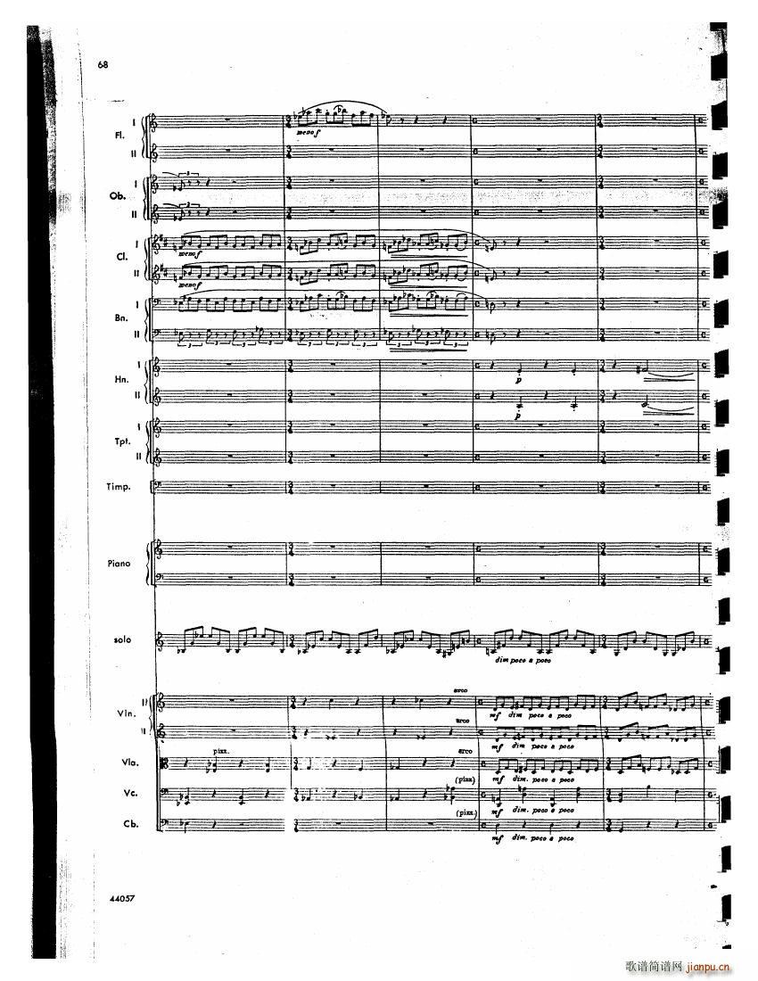Barber op 14 Violin Concerto Score 二(钢琴谱)27
