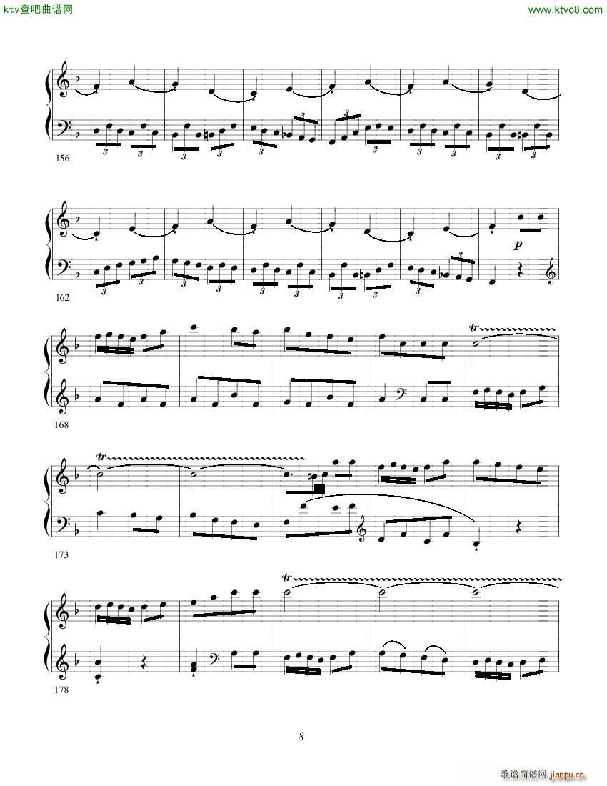 Clementi op 1a No 1 Sonate F major(钢琴谱)8