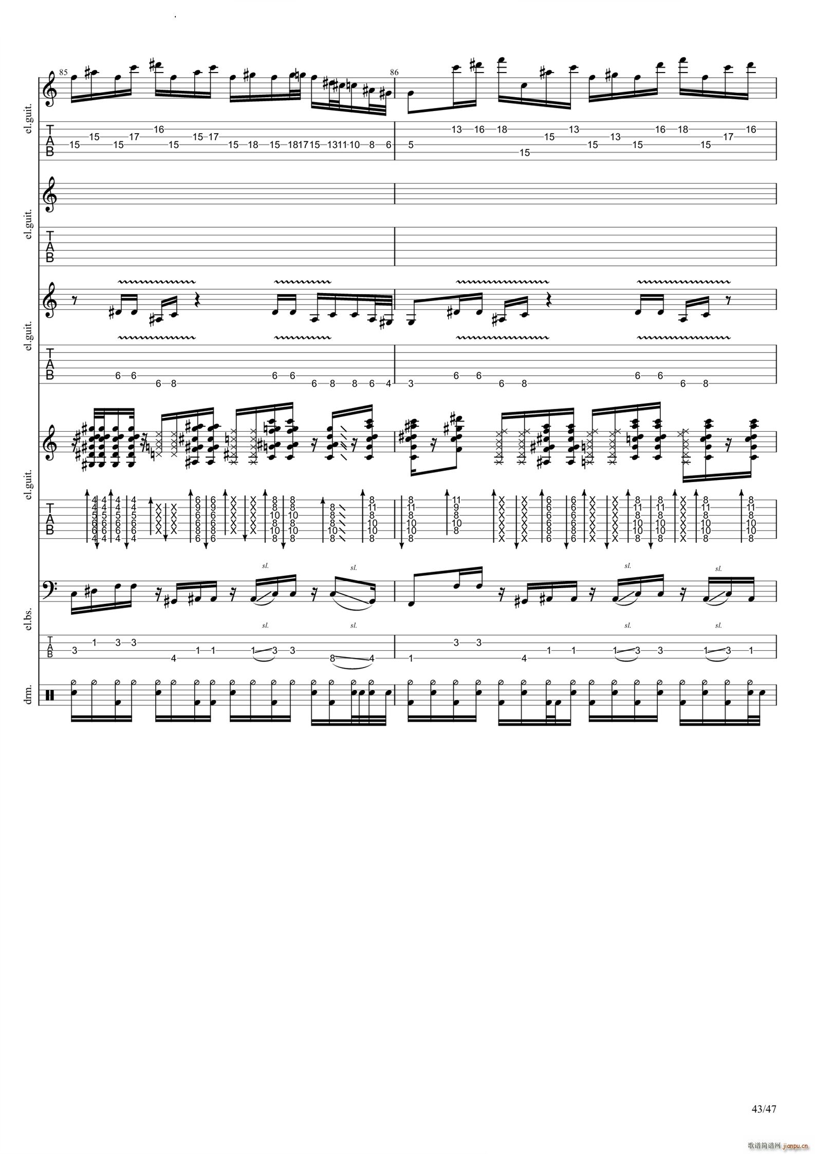 Empty(吉他谱)44