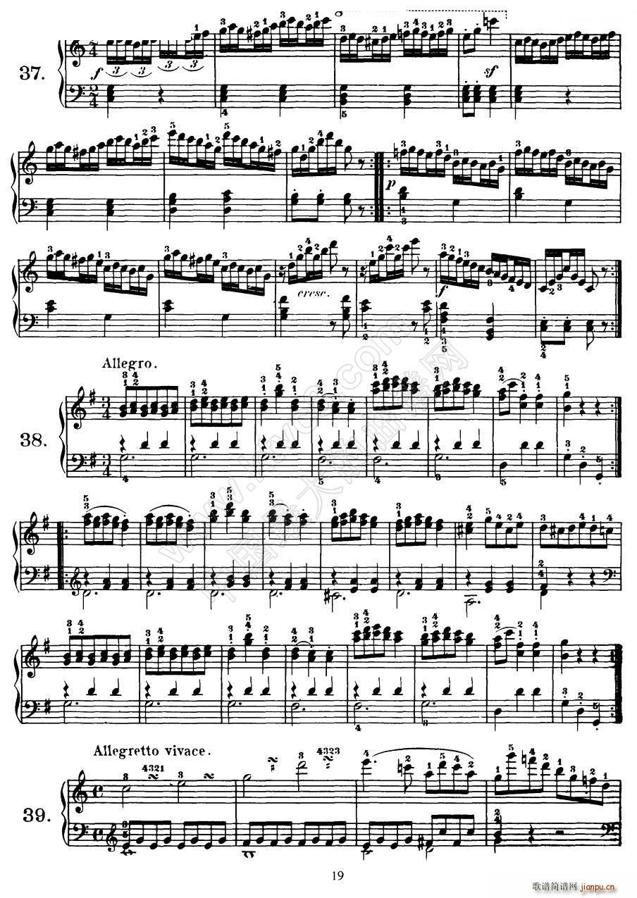Czerny 100 Progressive Studies Op 139 37 46(钢琴谱)1