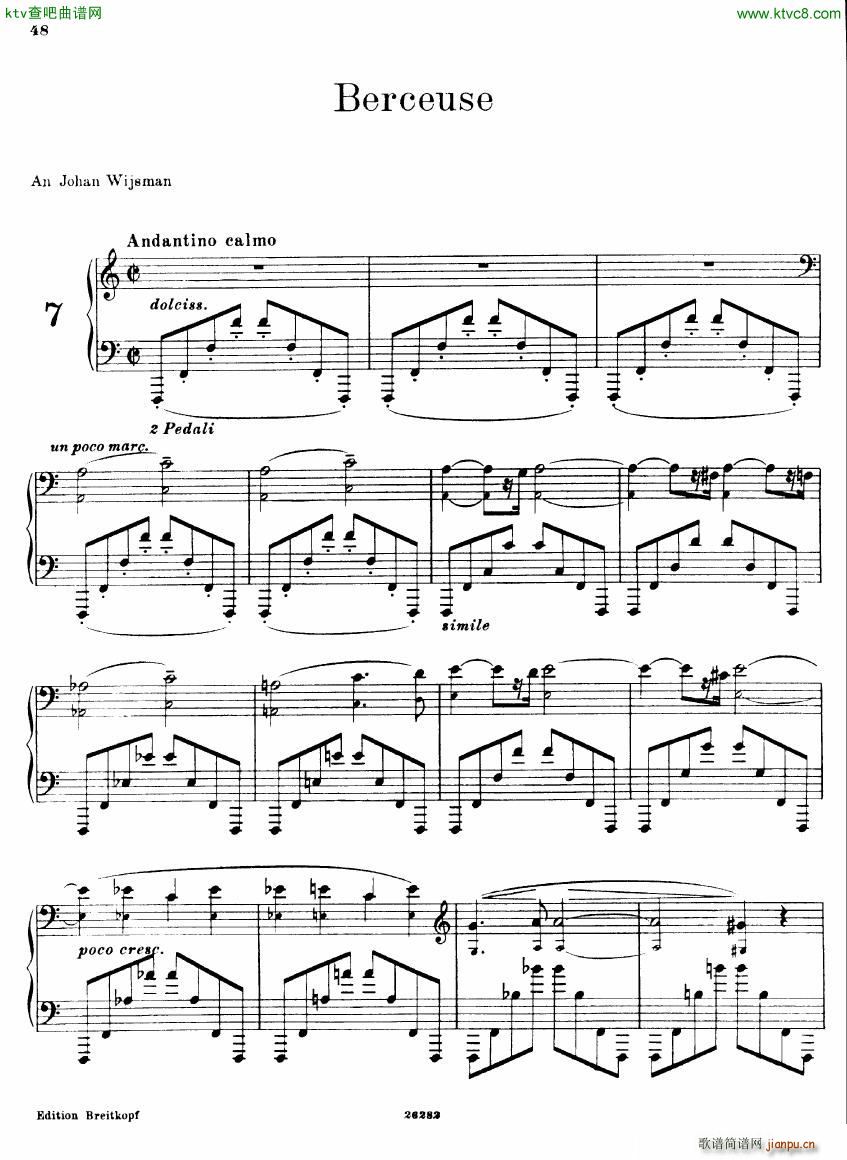 Busoni 1 Elegy No 7(钢琴谱)1