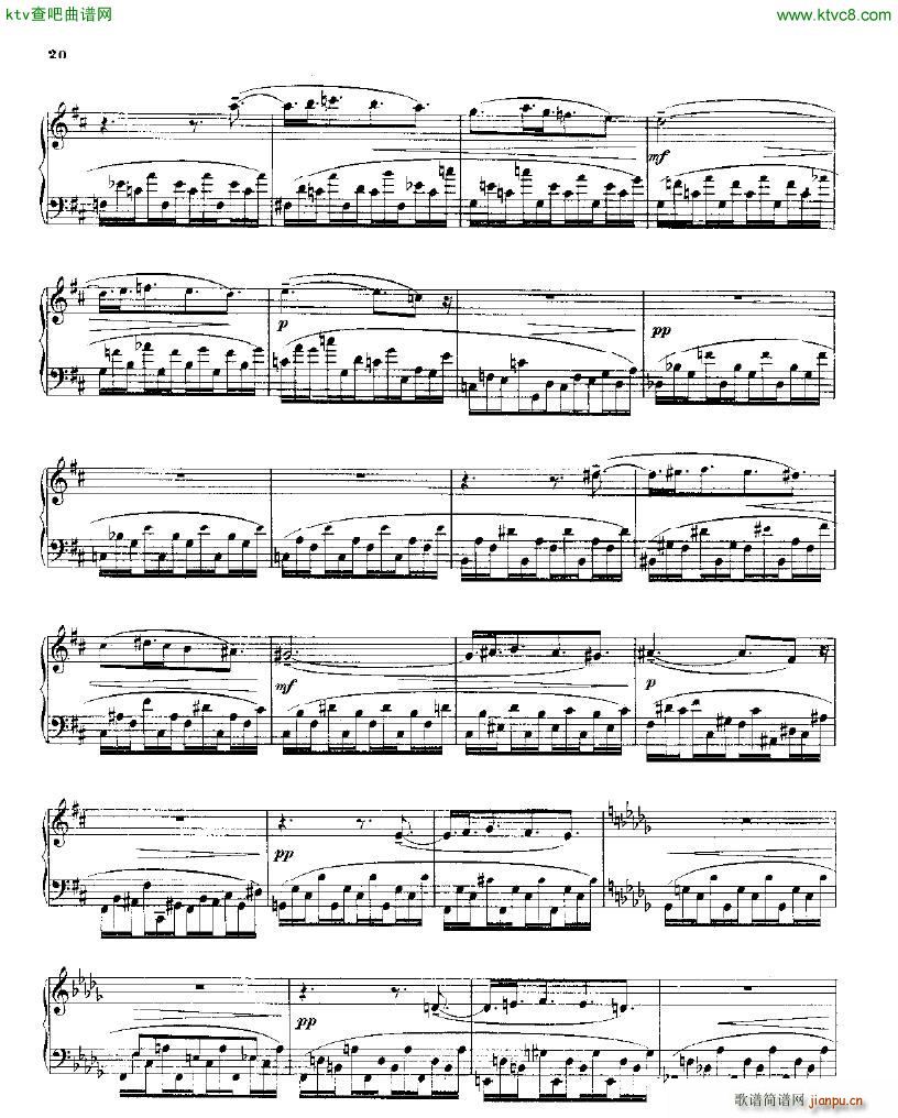 Balakirev Piano Sonata In B Flat Minor(钢琴谱)19