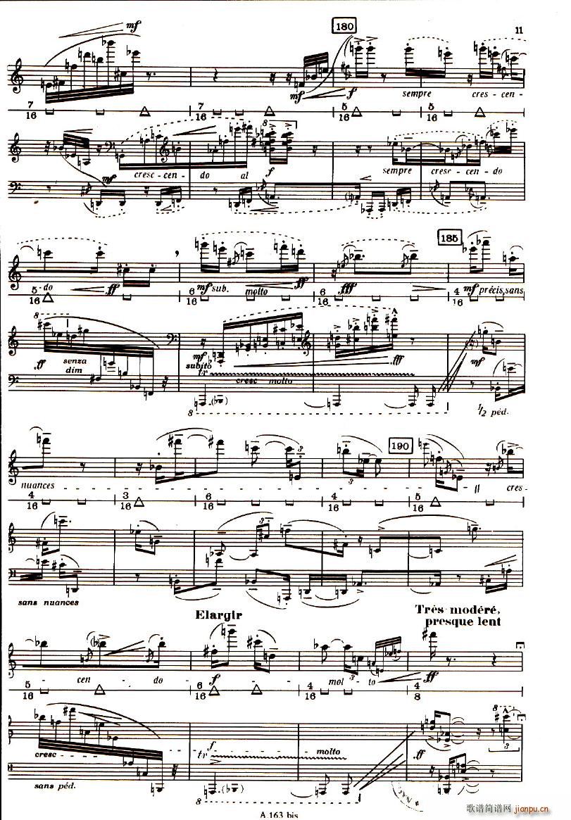 Boulez Sonatine Pour Flute Et Piano(钢琴谱)11