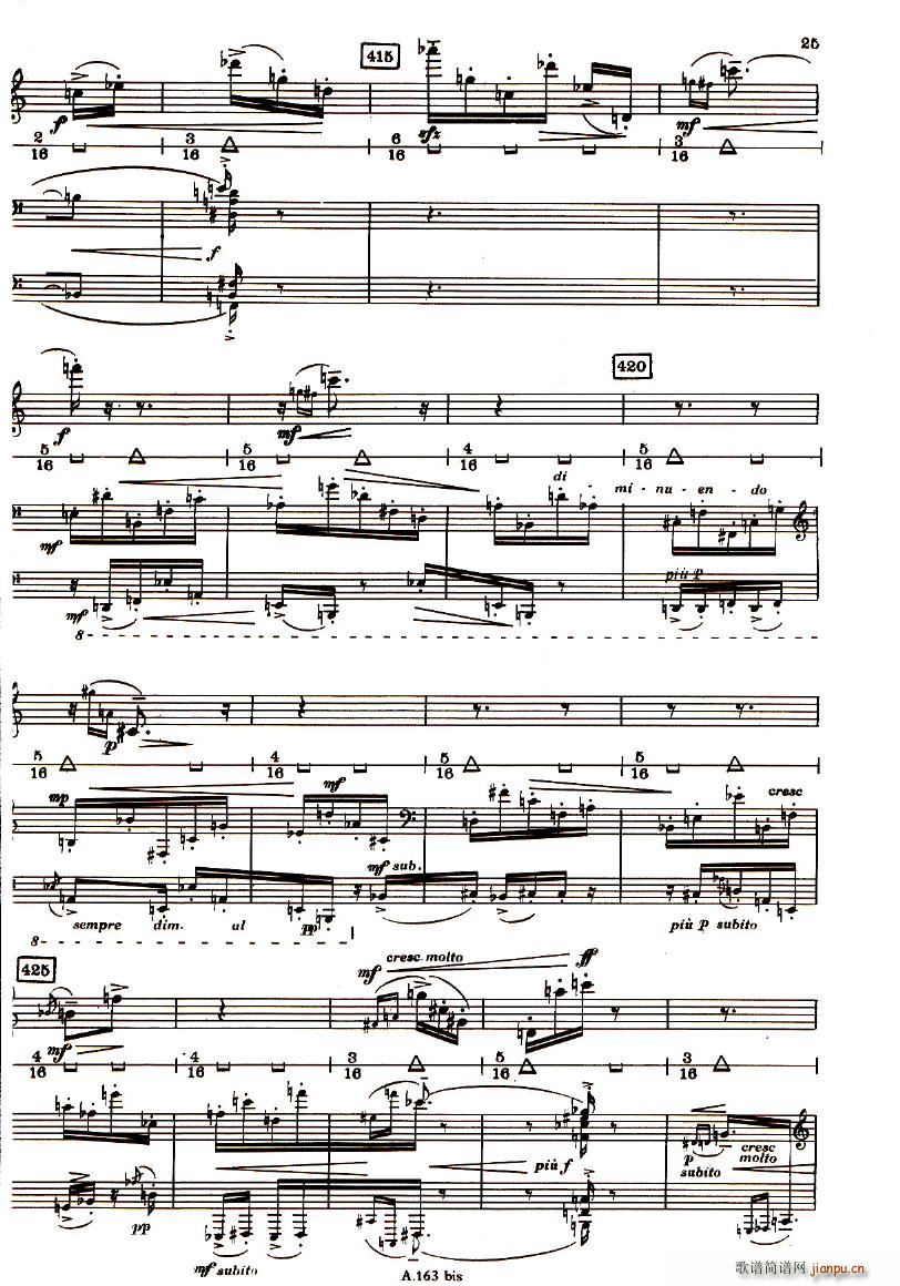 Boulez Sonatine Pour Flute Et Piano(钢琴谱)24