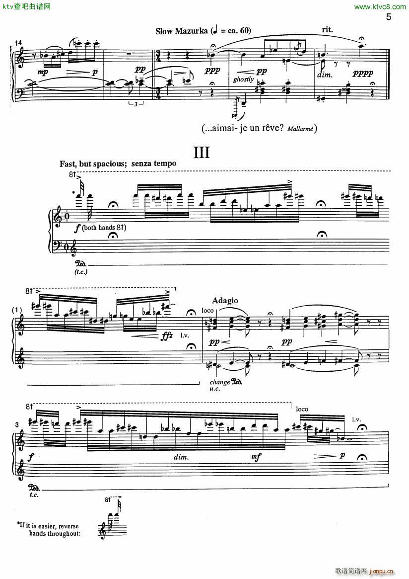 Bolcom 9 Bagatelles(钢琴谱)6