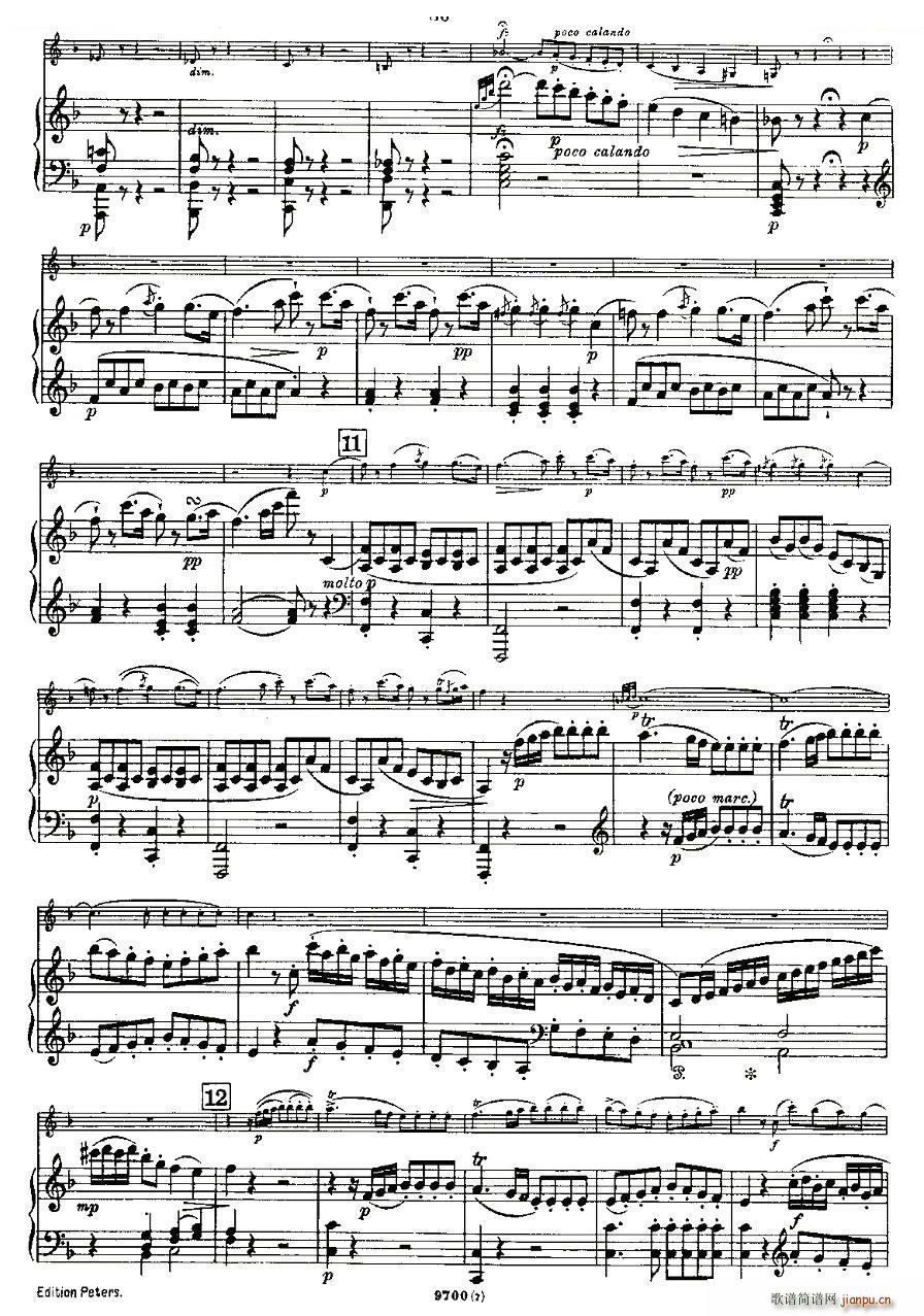 Mozart Violin Sonata No 7 KV 376 第七小提琴奏鸣曲(小提琴谱)15