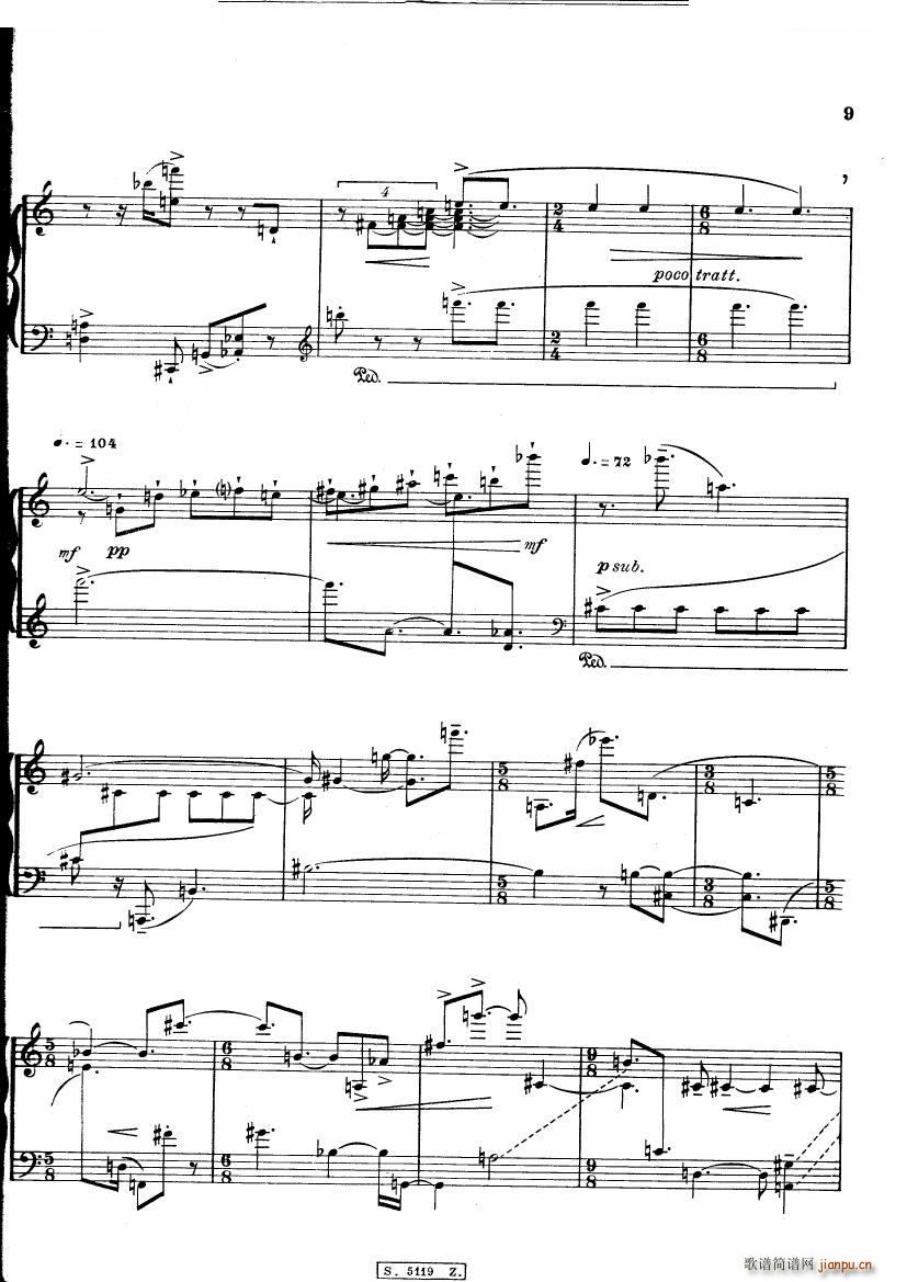 Berio Cinque Variazioni Cinque Variazioni(十字及以上)10