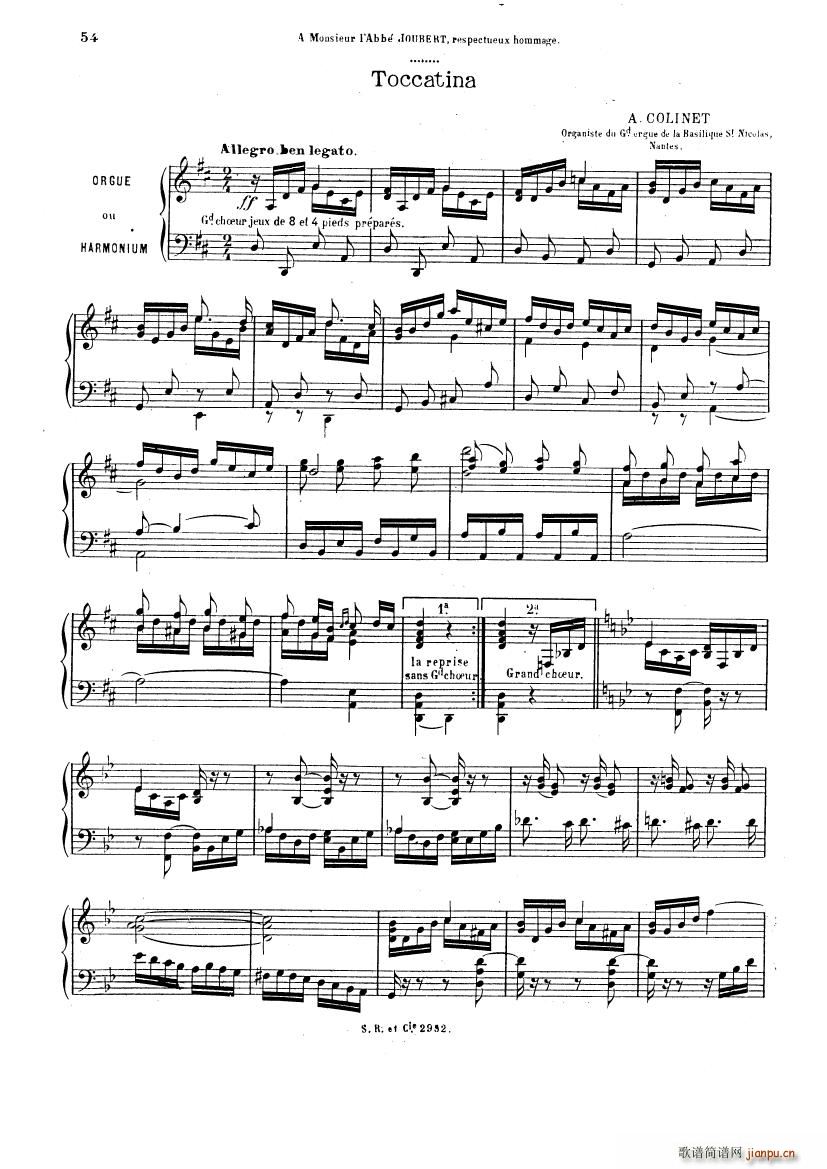 Colinet Toccatina organ Toccatina organ(十字及以上)1
