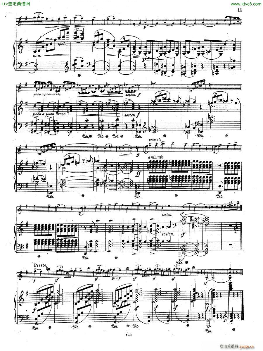 Grieg Violin Sonata 2 G dur op 13(钢琴谱)8