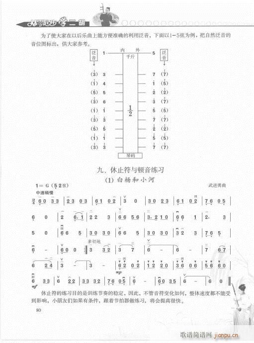 从零起步学二胡轻松入门61-80(二胡谱)20