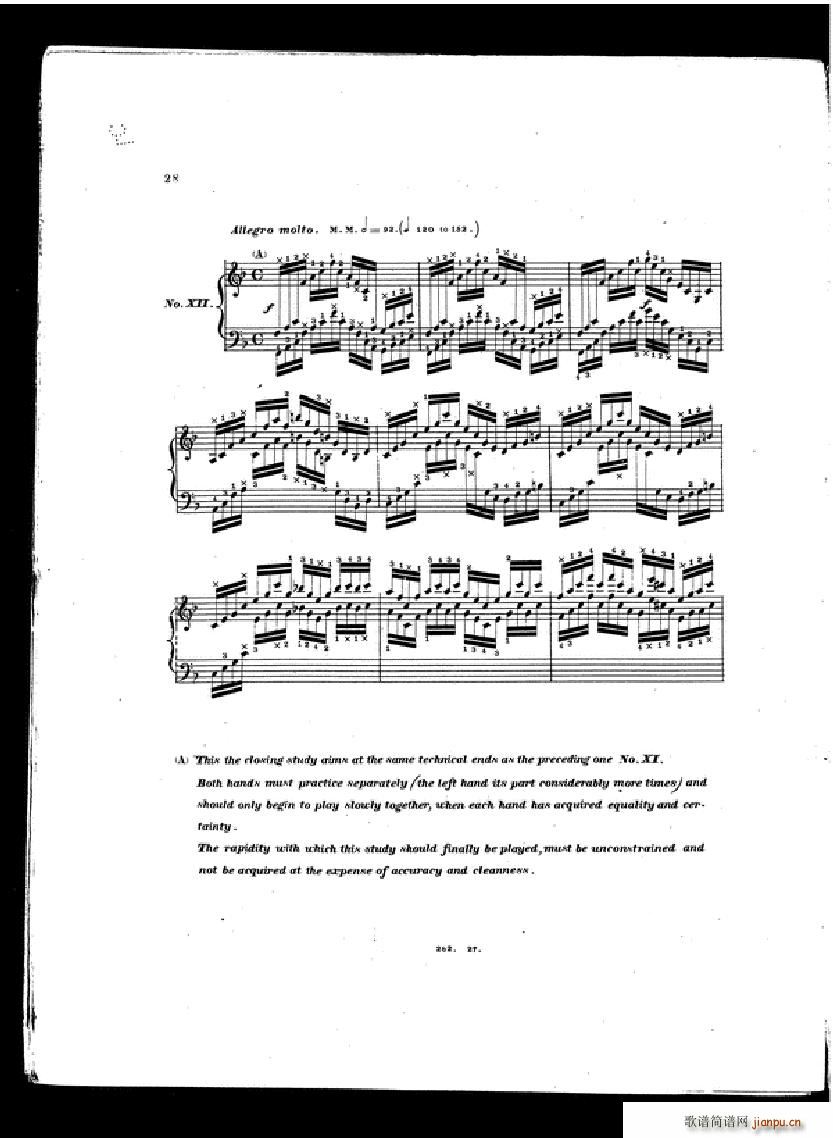 Czerny Etudes de la velocite book II(钢琴谱)26