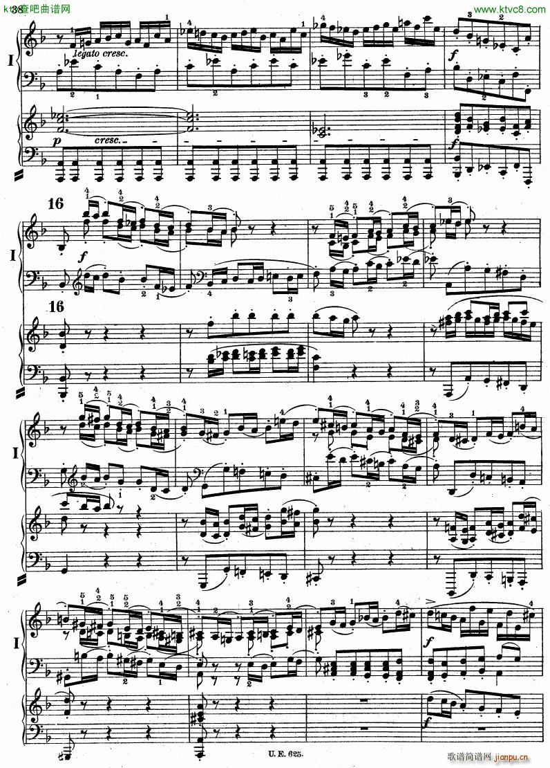 Bach JS BWV 1052 Keyboard Concerto in d ed R ntgen(钢琴谱)39