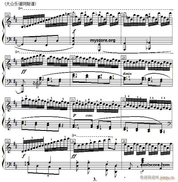 车尔尼 钢琴快速练习曲 Czerny 299 第24首 及练习提示(钢琴谱)3