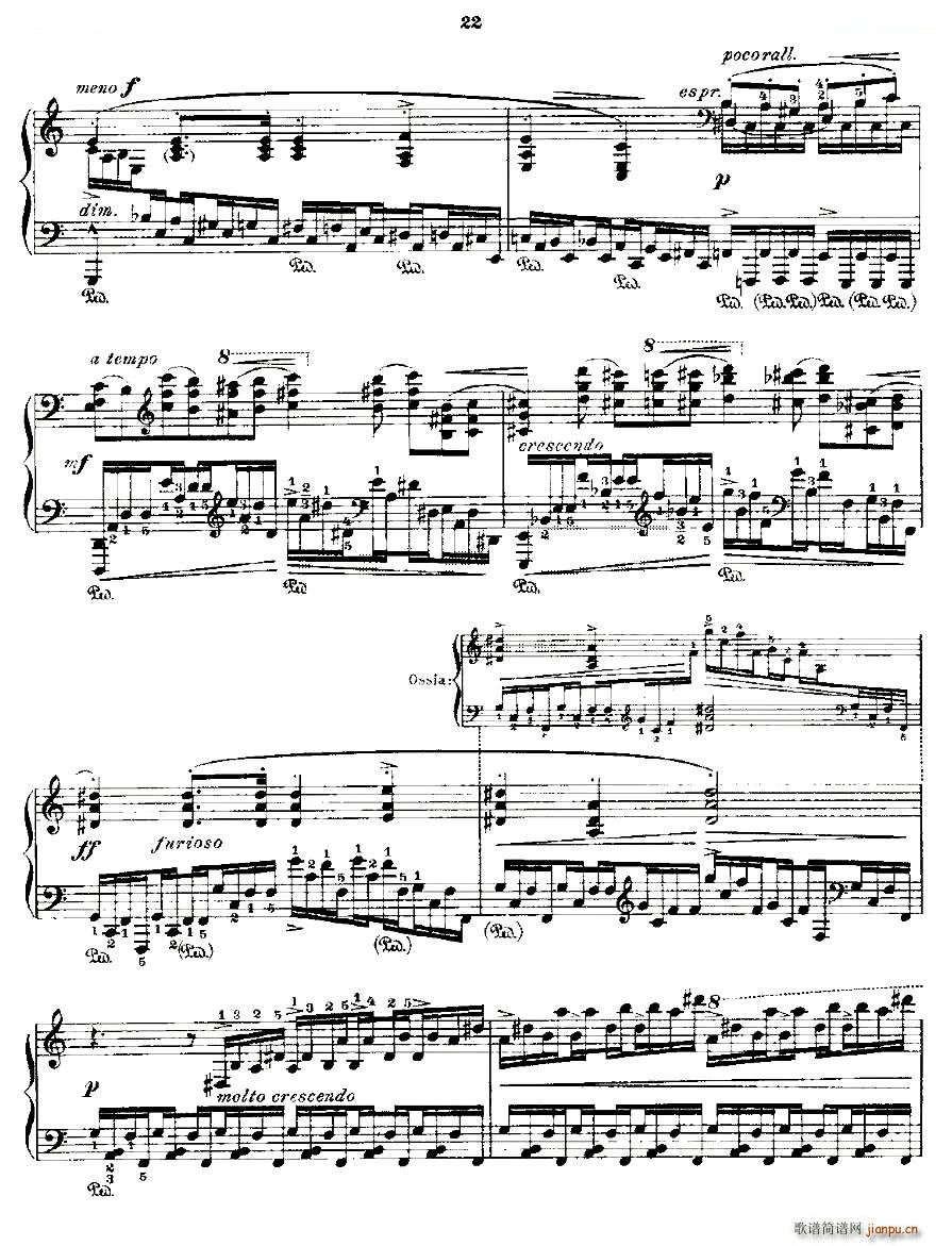 肖邦 练习曲 Fr Chopin Op 25 No11(钢琴谱)12