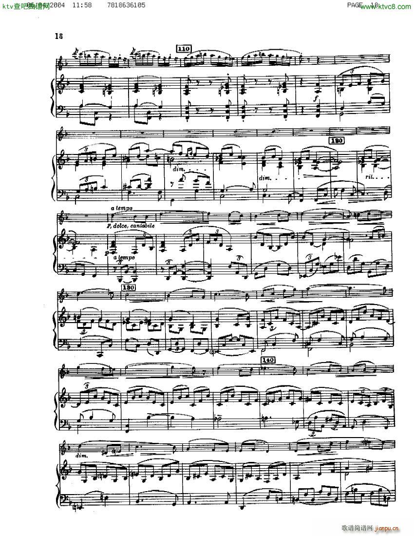 Guastavino Sonata Para Clarinete Y Piano(钢琴谱)18