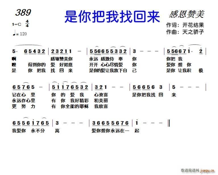 389 是你把我找回来(十字及以上)1