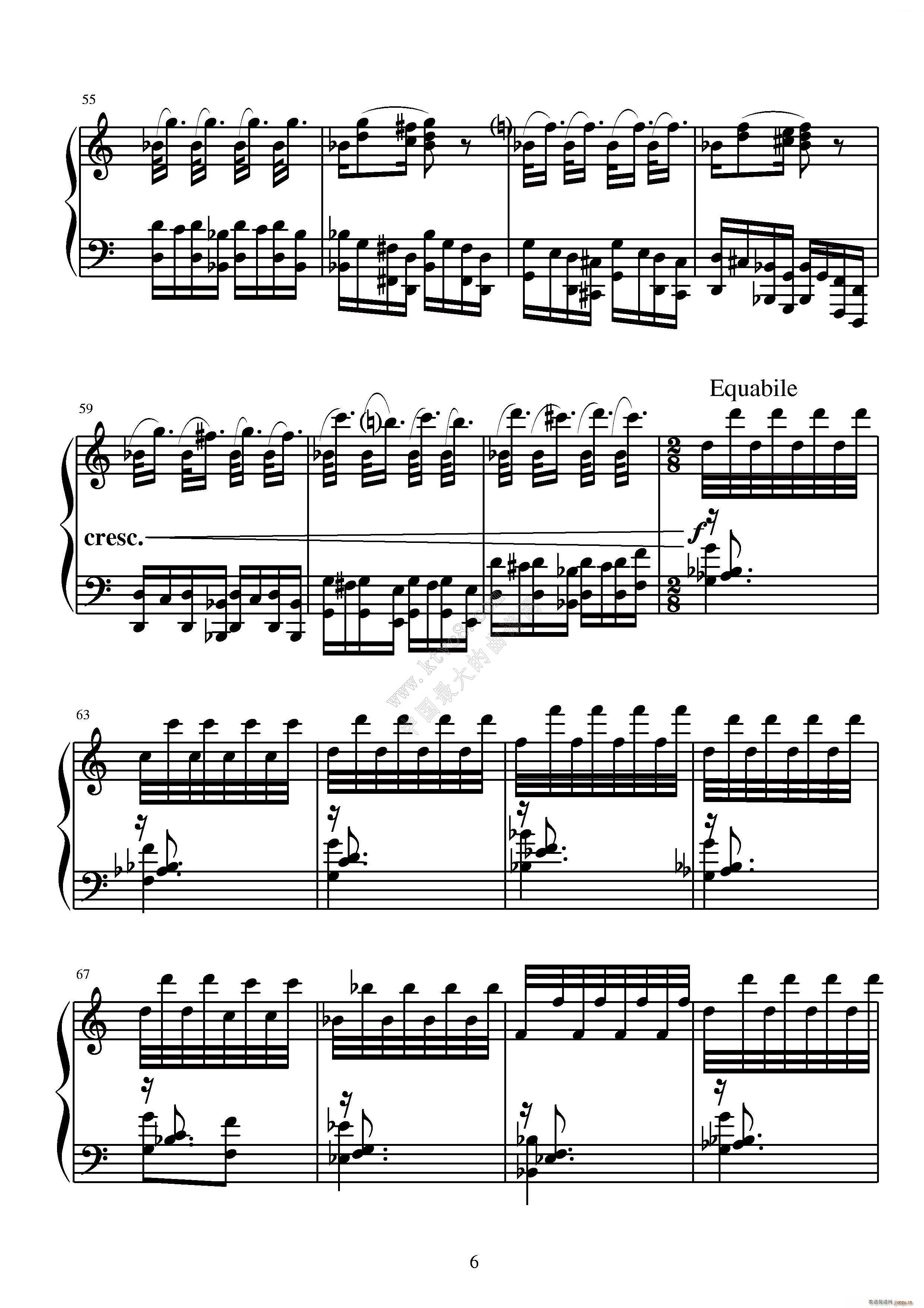 第五钢琴奏鸣曲(钢琴谱)6