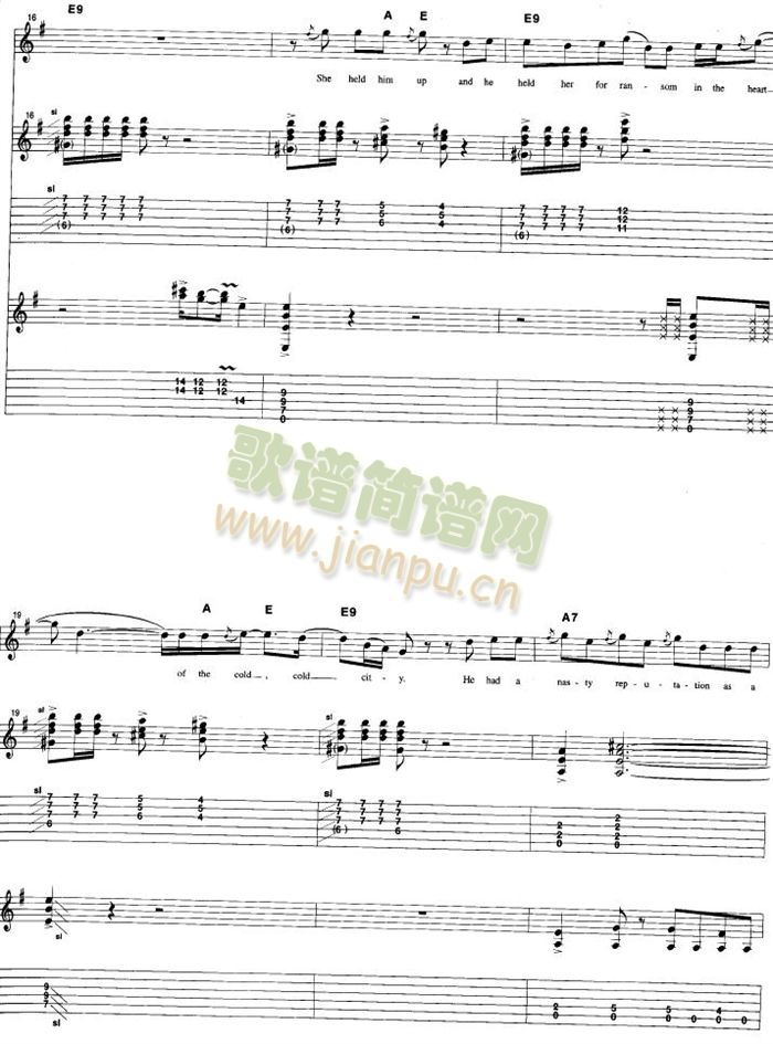 lifeinthefastlane(吉他谱)3