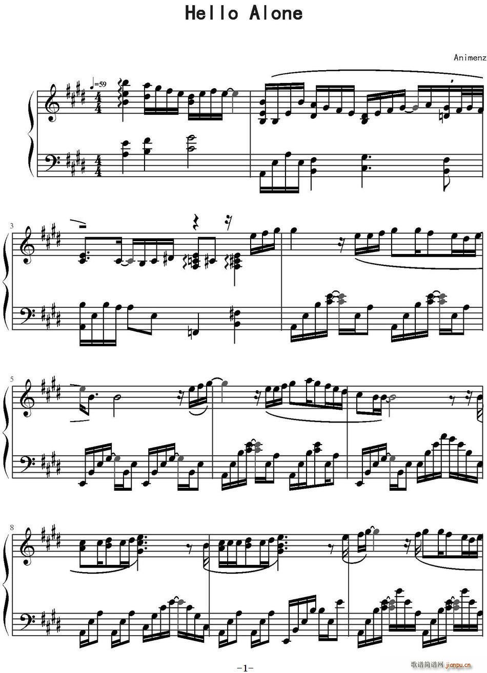 Hello Alone(十字及以上)1