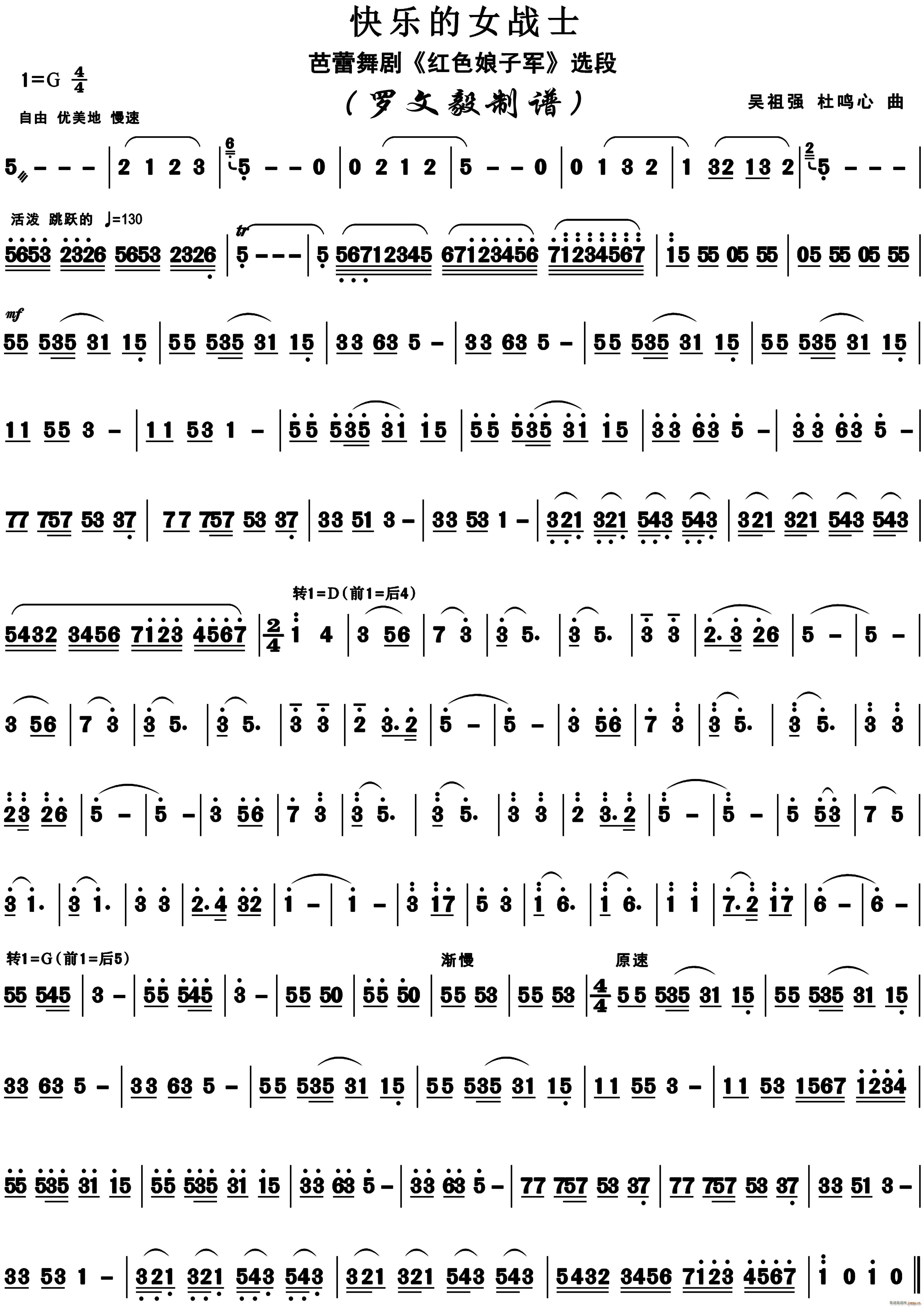 快乐的女战士 芭蕾舞剧 红色娘子军(十字及以上)1