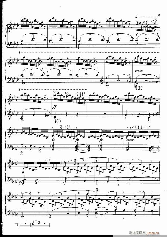 钢琴 不可不弹的世界钢琴名曲100首 五(钢琴谱)10