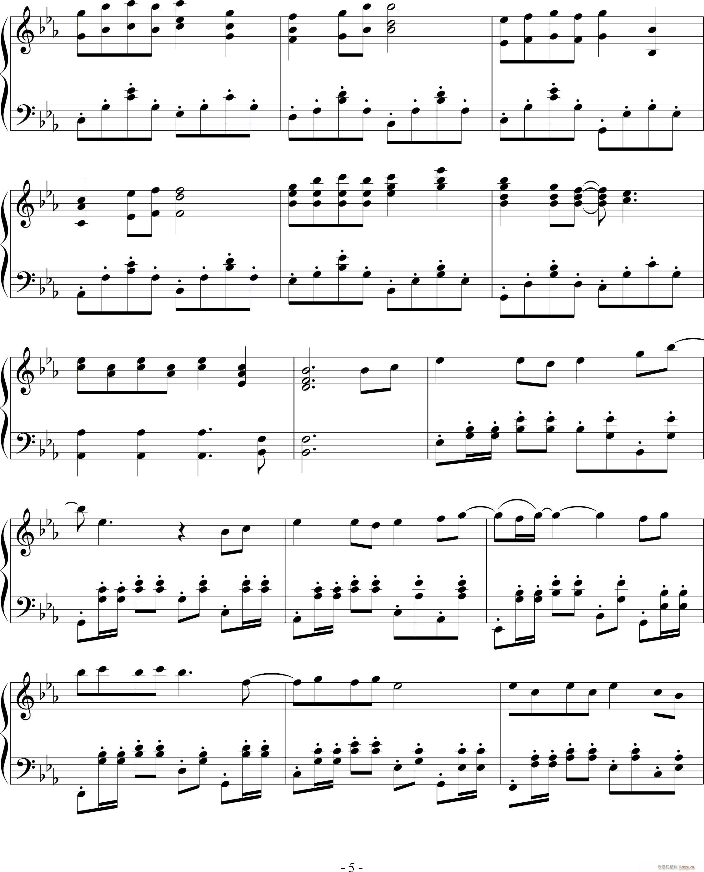 梦回90(钢琴谱)5