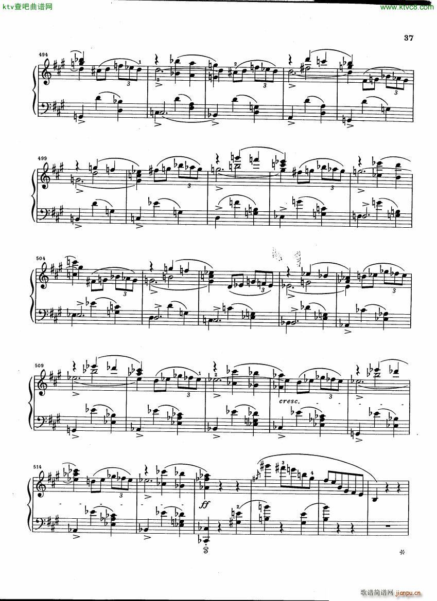 Chopin Scherzo B flat minor Henle(钢琴谱)8