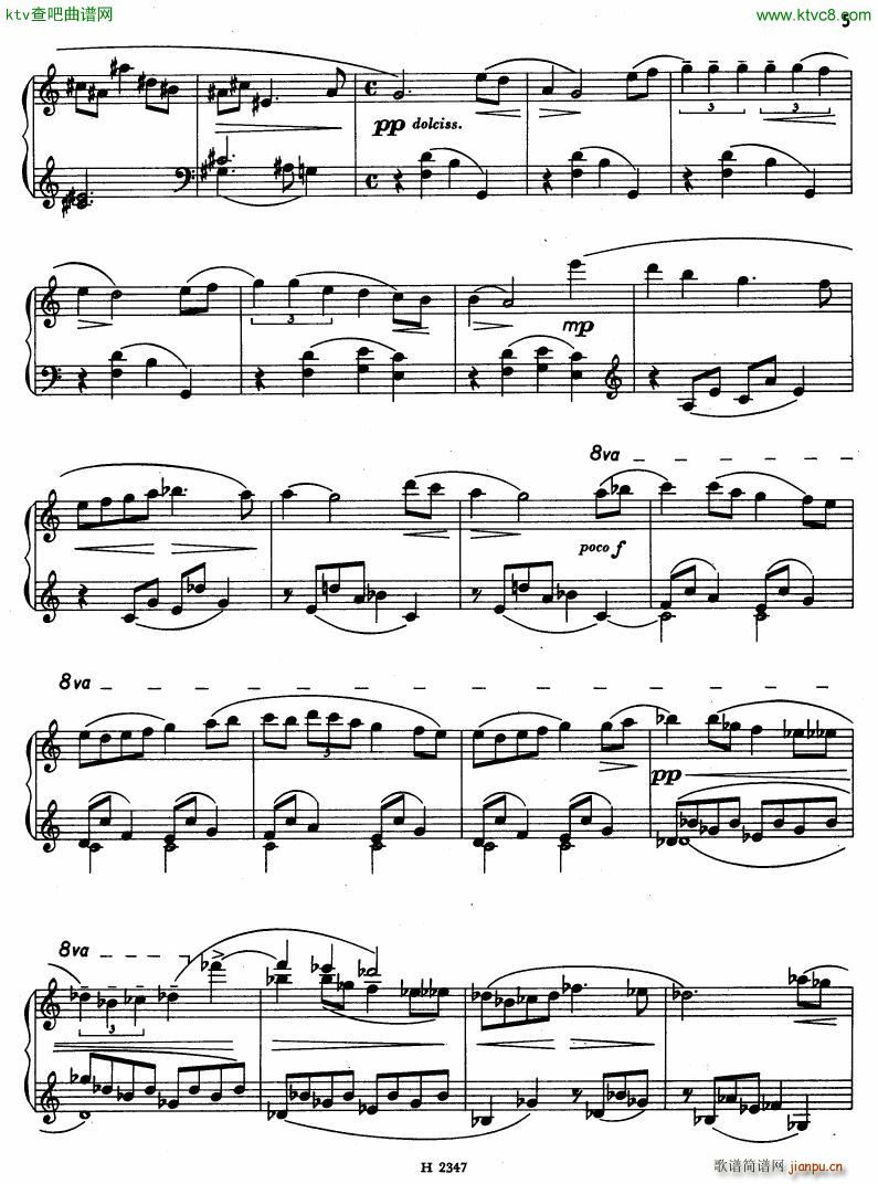 Hurnik piano sonatina(钢琴谱)5