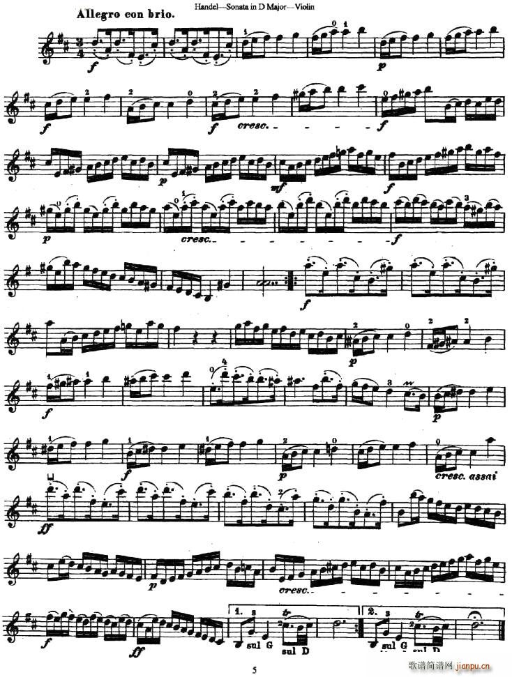 Sonata No.4 in D Major(十字及以上)5