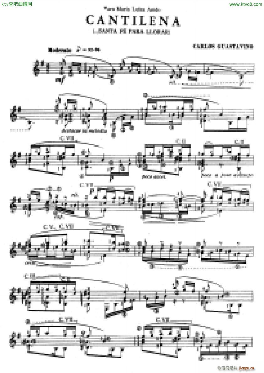 guastavino cantilena(钢琴谱)1