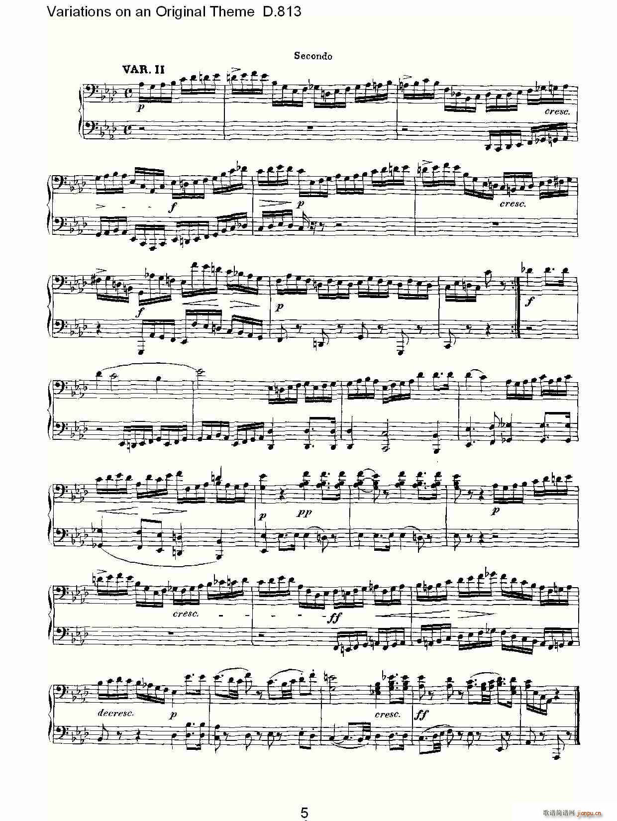 Variations on an Original Theme D.813(十字及以上)5