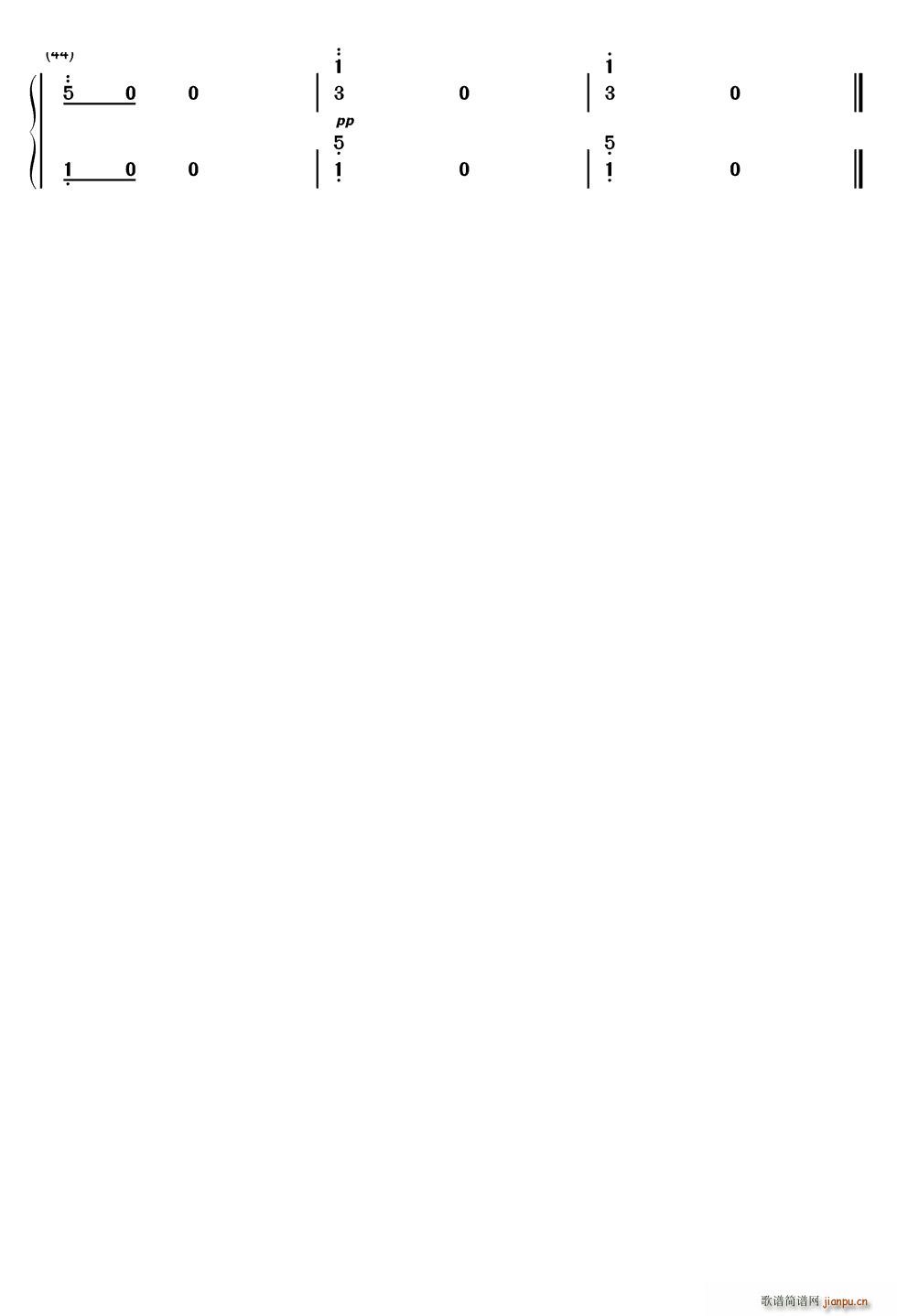 土耳其进行曲 简易版 双手(钢琴谱)3