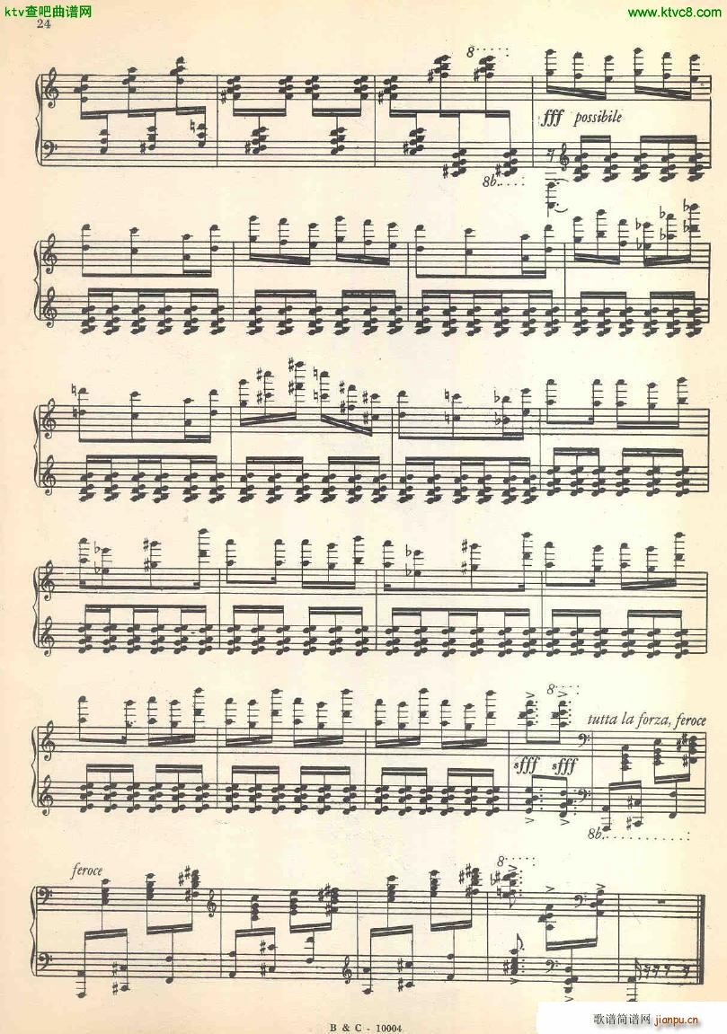 Ginastera Sonata No 1(钢琴谱)24