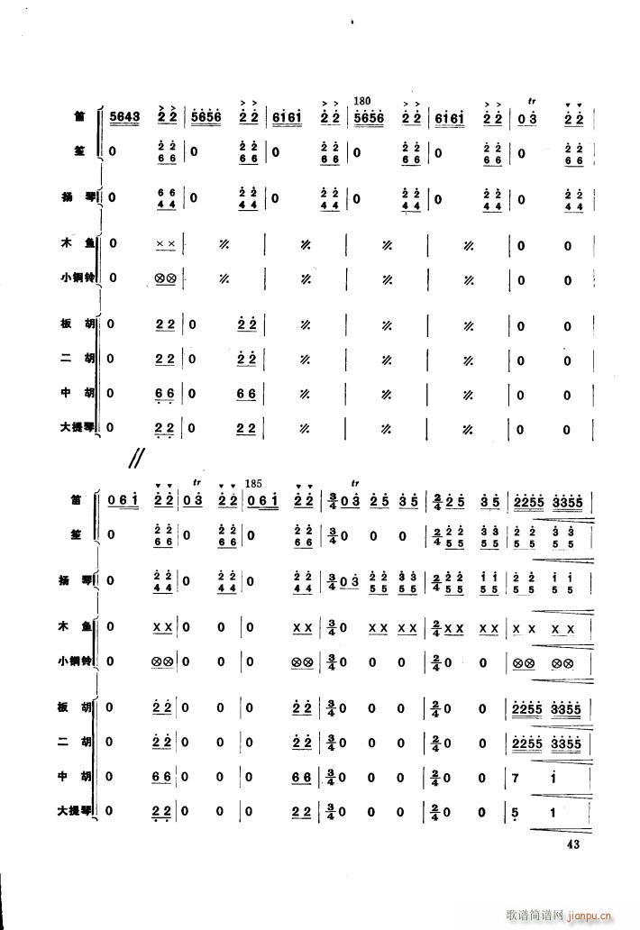 边区运输队(五字歌谱)16