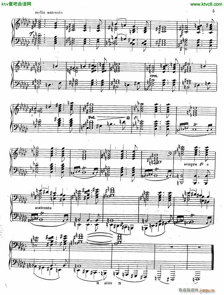 Alkan op 26 Marche Funebre(钢琴谱)5