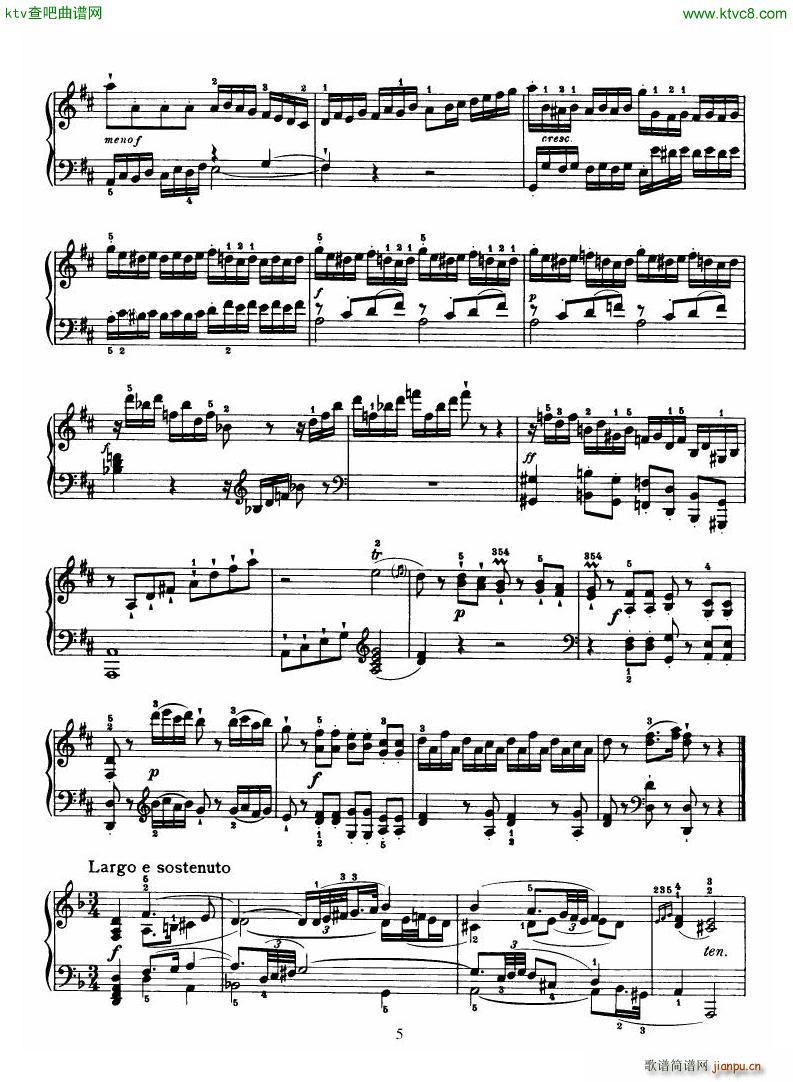 Haydn Piano Sonata No 37 In D(钢琴谱)5