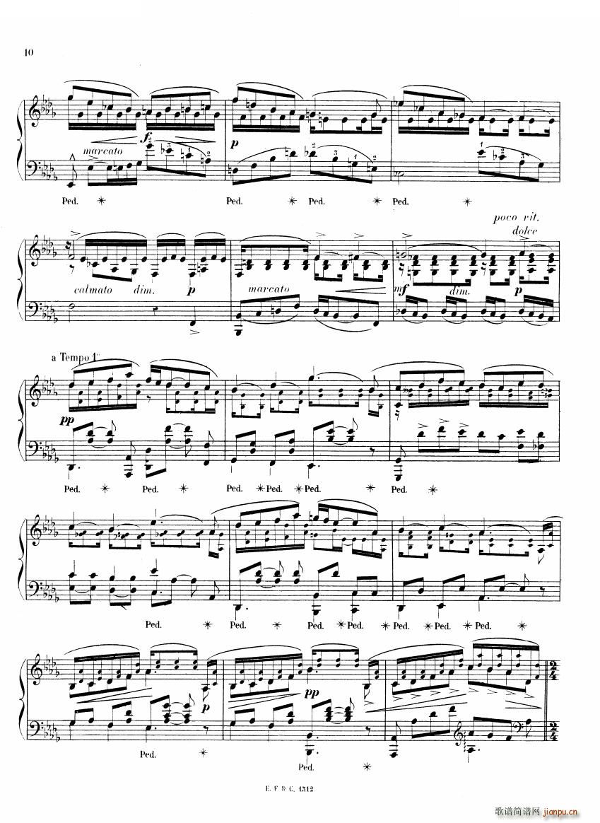 Chaminade 6 Etudes Op35 一 6 Etudes Op35 一(十字及以上)10