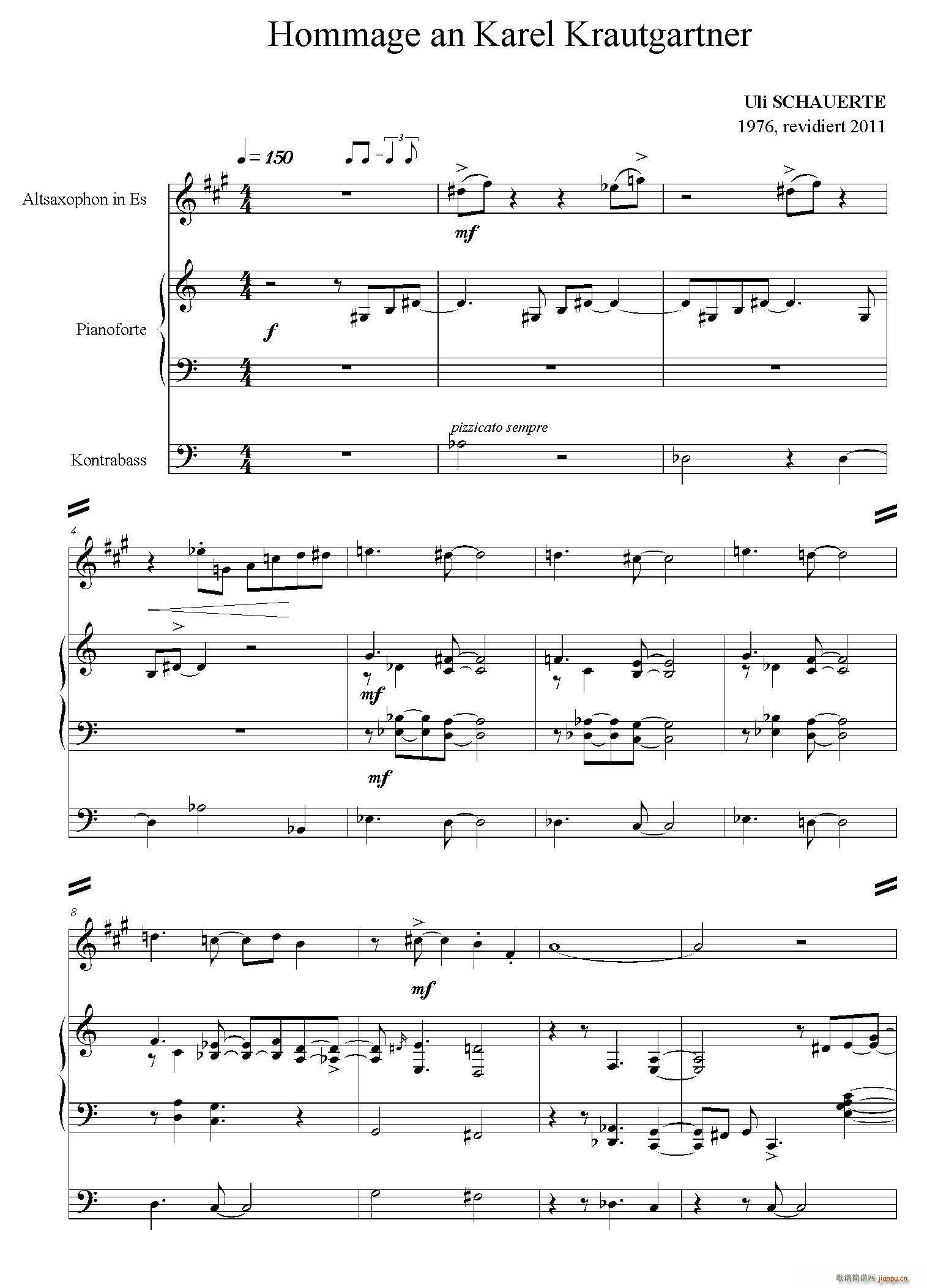 ommage an KarHel Krautgartner 三重奏(总谱)1